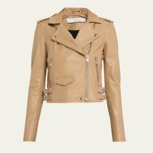 IRO Asheville Lambskin Leather Biker Jacket